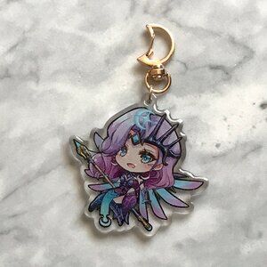 Overwatch Atlantic Mercy 2.5" Glitter Epoxy Keychain